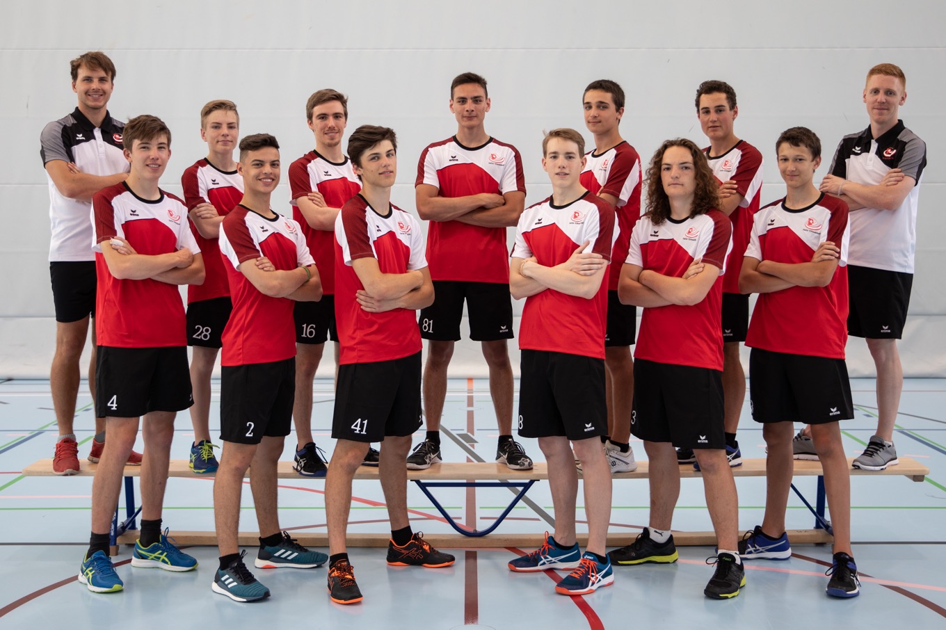 Die Schweizer Junioren U18 Boys Mannschaft