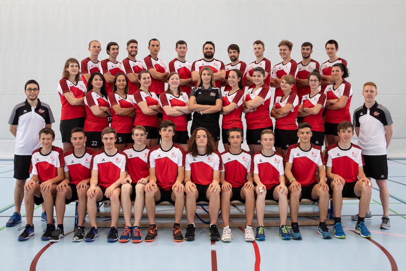 Die Schweizer Delegation für die Tchoukball Weltmeisterschaften 2019